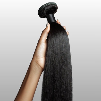 Raw Straight Hair Bundle Double Drawn Natural Colour (Pre Order)